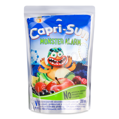 Напій соковмісний "Capri Sun" Monster Alarm 0.2л