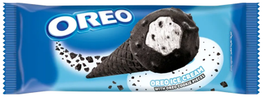 Морозиво OREO ріжок з шоколадною глазур'ю 66г /Nestlе/