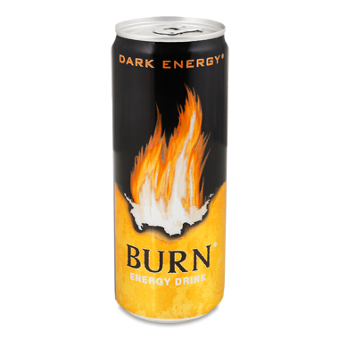 Напій енергет "BURN" темна енергія ж/б 0.25л /КК/