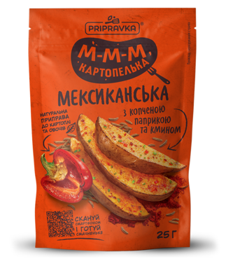 Приправа "Мексиканська" До картоплі з копч паприкою 25г /Приправка/