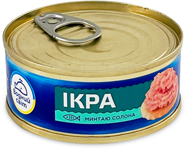 Ікра минтаю "Водний світ" 100г ж/б