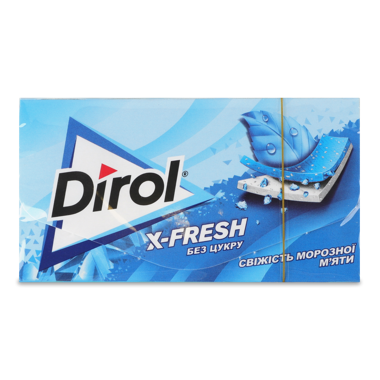 Жув.гум "Dirol" X-Fresh свіжість морозної м`яти 13,5г /ДН/
