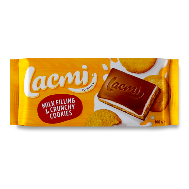Шоколад "Lacmi" молочний мол нач/печиво 100г /Рошен/
