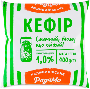 Кефір "РадиМо" 1% 400г плівка /РадиМо/
