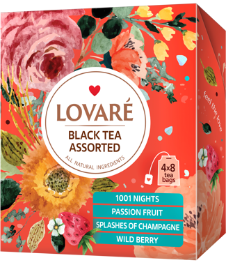 Чай "Lovare" Бергамот асорті 32*2г