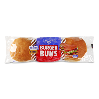 Булочка для гамбургера "Burger Buns" 6*50г /Dan Cake/