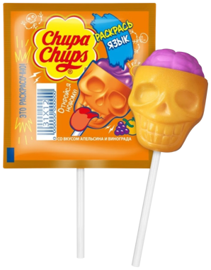 Карамель "Chupa Chups" 3D Skull 15г /Perfetti/