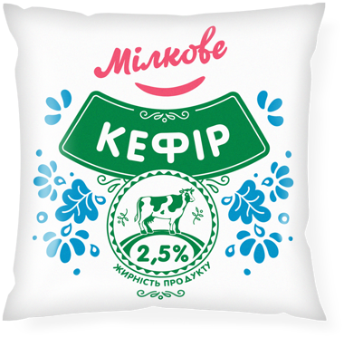 Кефір 2.5% 380г плівка /Мілкове/