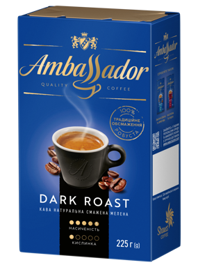 Кава "Ambassador" Dark Roast мел 225г