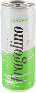 Напій винний "Tairovo Fragolino Bianco" білий н/сол 0.33л ж/б /Таїрово/