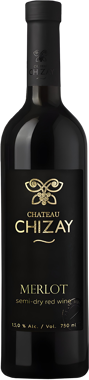 Вино "Мерло" черв н/сухе 0.75л /Чизай/