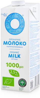 Молоко "Organic Milk" органічне 2.5% 950г т/п