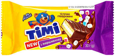 Бісквіт "Тімі" з маршмеллоу 30г /Конті/