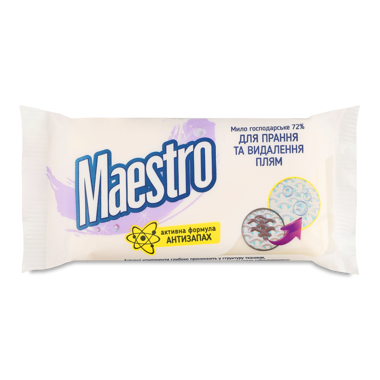 Мило госп "Maestro" 72% видалення плям 125г 