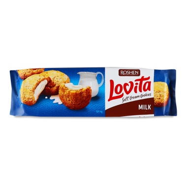 Печиво "Ловіта" Soft Cream Cookies Milk 127г /Рошен/