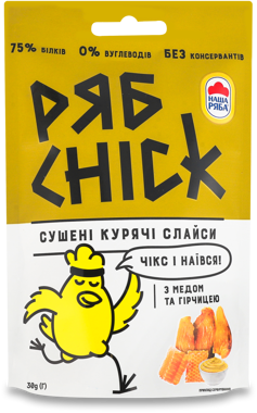 Слайси курячі РябChik мед/гірчиця 30г