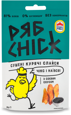 Слайси курячі РябChik з соєвим соусом 30г