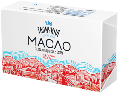 Масло "Селянське" 82.5% 180г /Галичина/
