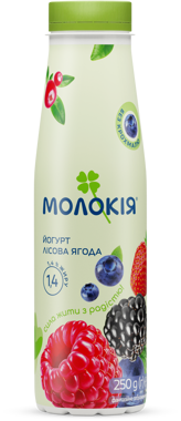 Йогурт "Молокія" 1.4% Лісова ягода 250г