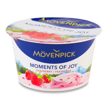 Йогурт "Movenpick" Premium Moments малина 5% ст 100г
