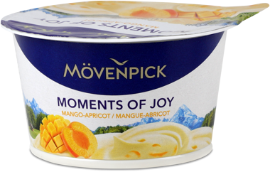 Йогурт "Movenpick" Premium Moments манго/абрикос 5% ст 100г
