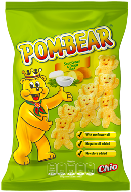 Снеки картопляні "Pom Bear" сметана/цибуля 65г
