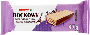 Вафлі "Spar" Rockowy з шокол начинкою 47г 