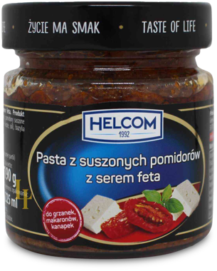Паста "Helcom" сушені томати/сир Фета с/б 190г