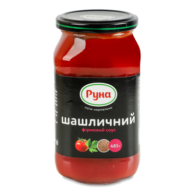 Соус "Шашличний" Фірмовий с/б 485г /Руна/