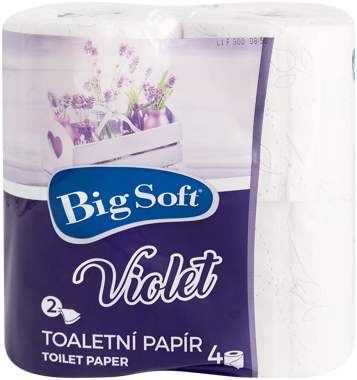 Папір туалет. Big Soft Violet 2шар 4шт