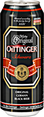 Пиво "Oettinger Schwarz" темне ж/б 0,5л 