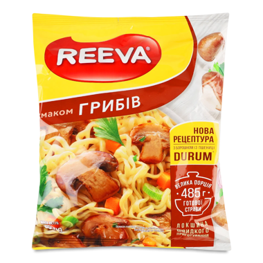 Локшина яєчна "Reeva" з грибами 85г