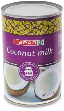 Молоко кокосове "Spar" 14-15% ж/б 400мл