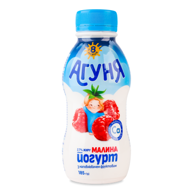 Йогурт "Агуня" малина 2.7% бут 185г