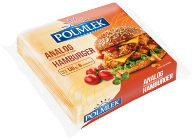 Сир тостовий "Гамбургер" 130г /Polmlek/