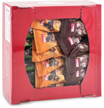 Цукерки "Чорнослив" МІХ-3 900г /Буштино/