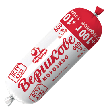 Морозиво "Вершкове" 8.5% 600г м/у /Ласунка/