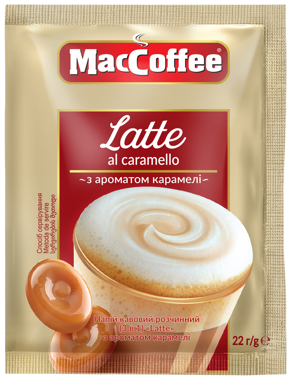 Кава "Мас Coffee" Latte al caramello м/у 22г /МК/