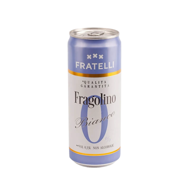 Напій безалкогольний "Фраголіно Бьянко" 0% 0.33л ж/б /Fratelli/