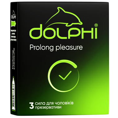Презерв Dolphi Prolong pleasure 3шт