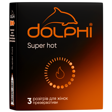 Презерв Dolphi Super hot 3шт