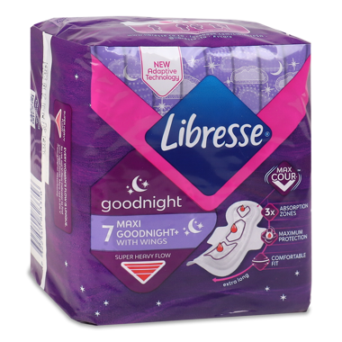 Прокладки Лібрес Maxi Goodnight 7шт