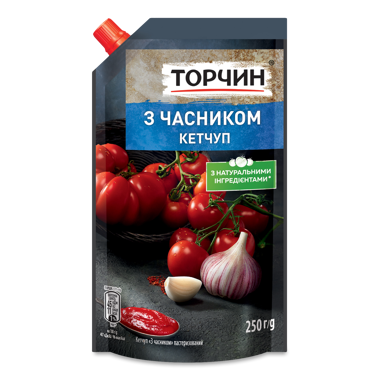 Кетчуп "З часником" д/п 250г/ТП/