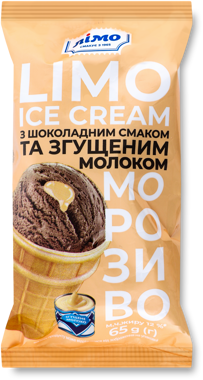 Морозиво LIMO ICE CREAM Шоколад-зг молоко 65г /Лімо/