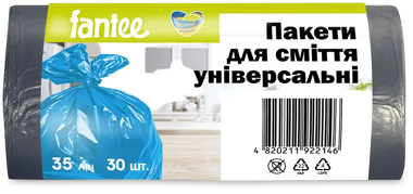 Пакет д/сміття "Fantee" 35л*100шт 