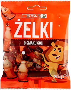Цукерки желейні "Кола" 90г /SPAR/