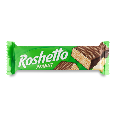 Вафлі "Roshetto" Peanut 34г /Рошен/