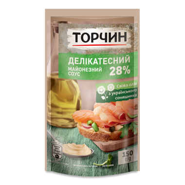 Соус майонезний "Делікатесний" 28% 150г д/п /ТП/