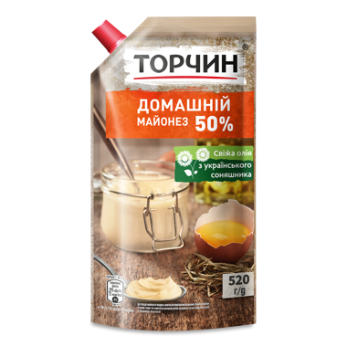 Майонез "Домашній" 50% 520г д/п /ТП/