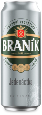 Пиво "Branik" Jedenactka 0.5л ж/б